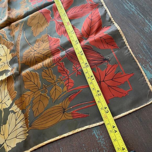 VERA SHEER Vintage Women's Scarf Rayon & Silk - Picture 5 of 8